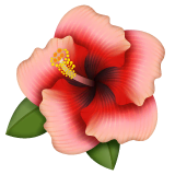 hibiscus Emoji whatsapp
