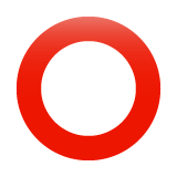⭕ Hollow Red Circle Emoji on WhatsApp