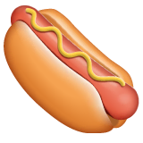 hot-dog Emoji whatsapp