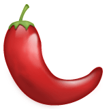 Hot Pepper Emoji on WhatsApp