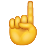 index-pointing-up Emoji whatsapp