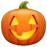 Jack-O-Lantern Emoji on WhatsApp