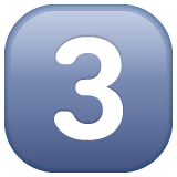 keycap-3 Emoji whatsapp