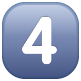 keycap-4 Emoji whatsapp