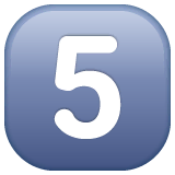 keycap-5 Emoji whatsapp