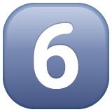 keycap-6 Emoji whatsapp