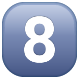 keycap-8 Emoji whatsapp