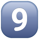 keycap-9 Emoji whatsapp