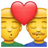 kiss-man-man Emoji whatsapp
