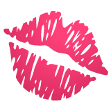 Marca de beijo Emoji WhatsApp