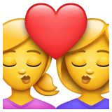 kiss-woman-woman Emoji whatsapp