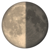 last-quarter-moon Emoji whatsapp