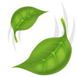 leaf-fluttering-in-wind Emoji whatsapp