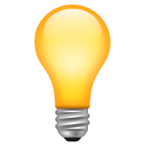 Light Bulb Emoji on WhatsApp