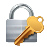 locked-with-key Emoji whatsapp