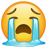 loudly-crying-face Emoji whatsapp