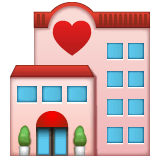 Love hotel Emoji WhatsApp