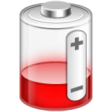 low-battery Emoji whatsapp