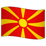 Flagge von Nordmazedonien Emoji WhatsApp