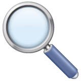 magnifying-glass-tilted-left Emoji whatsapp