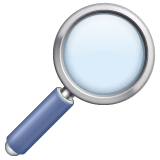 magnifying-glass-tilted-right Emoji whatsapp