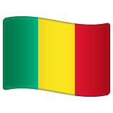 Flagge von Mali Emoji WhatsApp