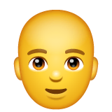man-bald Emoji whatsapp