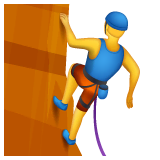 man-climbing Emoji whatsapp