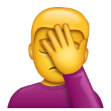 man-facepalming Emoji whatsapp