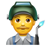 👨‍🏭 Profesional Industrial Hombre Emoji en WhatsApp