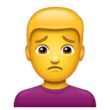 man-frowning Emoji whatsapp