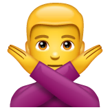 man-gesturing-no Emoji whatsapp