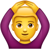 🙆‍♂️ Man Gesturing OK Emoji on WhatsApp