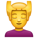 man-getting-massage Emoji whatsapp