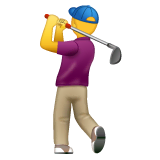 man-golfing Emoji whatsapp