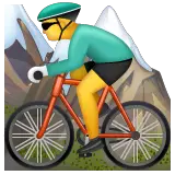 🚵‍♂️ Hombre en bici de montaña Emoji en WhatsApp