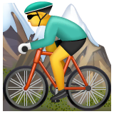 man-mountain-biking Emoji whatsapp