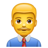 man-office-worker Emoji whatsapp