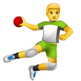 man-playing-handball Emoji whatsapp