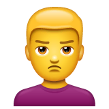 man-pouting Emoji whatsapp