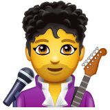 man-singer Emoji whatsapp