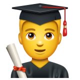 man-student Emoji whatsapp