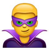 Man Supervillain Emoji on WhatsApp