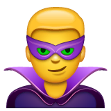 man-supervillain Emoji whatsapp