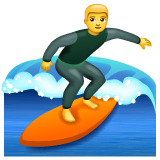 man-surfing Emoji whatsapp