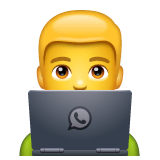 man-technologist Emoji whatsapp