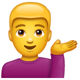 💁‍♂️ Man Tipping Hand Emoji on WhatsApp