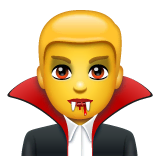 man-vampire Emoji whatsapp