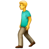 Man Walking Emoji on WhatsApp