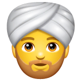 👳‍♂️ Mann mit Turban Emoji auf WhatsApp